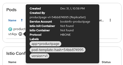 Pod details protocol